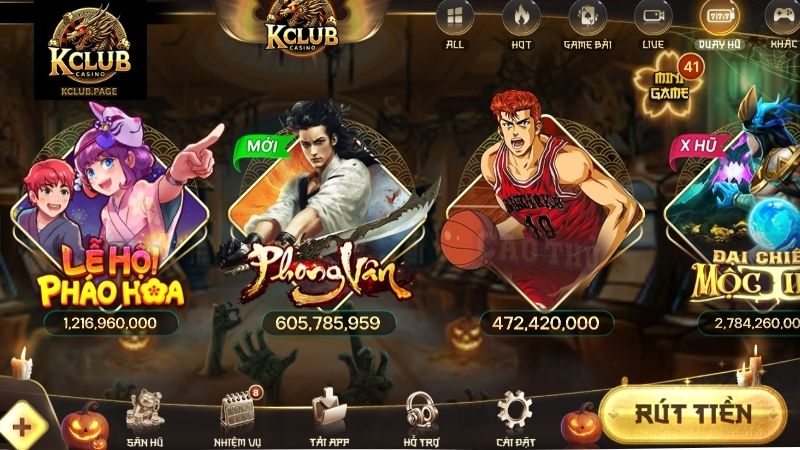 Giới thiệu dòng game slot nổ hũ KCLUB